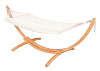 CHILLOUNGE® Palma Beach - Single-hængekøje med tværpind og stativ FSC®-certificeret eukalyptus