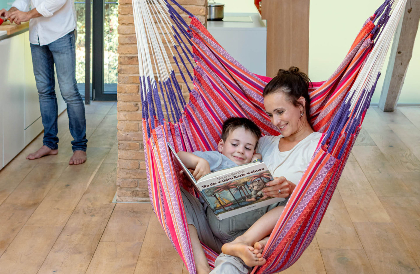 Habana Flamingo - Organic Cotton Comfort Hammock Chair