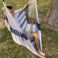 Cumbia Outdoor Almond - Weather-Resistant Comfort Hammock Chair