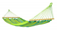 Alisio Lime - Singel hängmatta med träkarmar outdoor