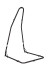Amura Anthracite - Soporte de acero galvanizado para sillas colgantes desde basic hasta kingsize